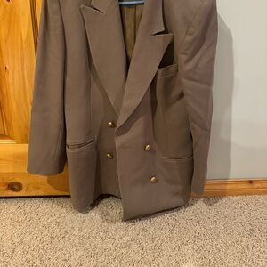 Dior Men's Taupe Double-Breasted Jacket